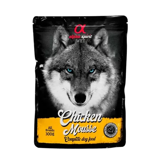ALPHA SPIRIT pastēte konservs suņiem ar vistu 85g/6gab
